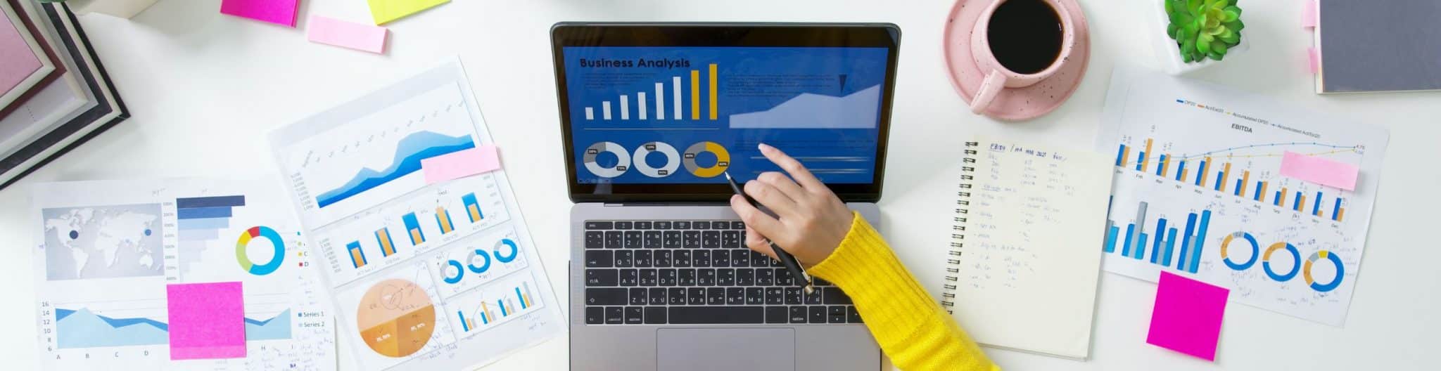 A doctor researching on laptop the importance of internal linking in SEO.