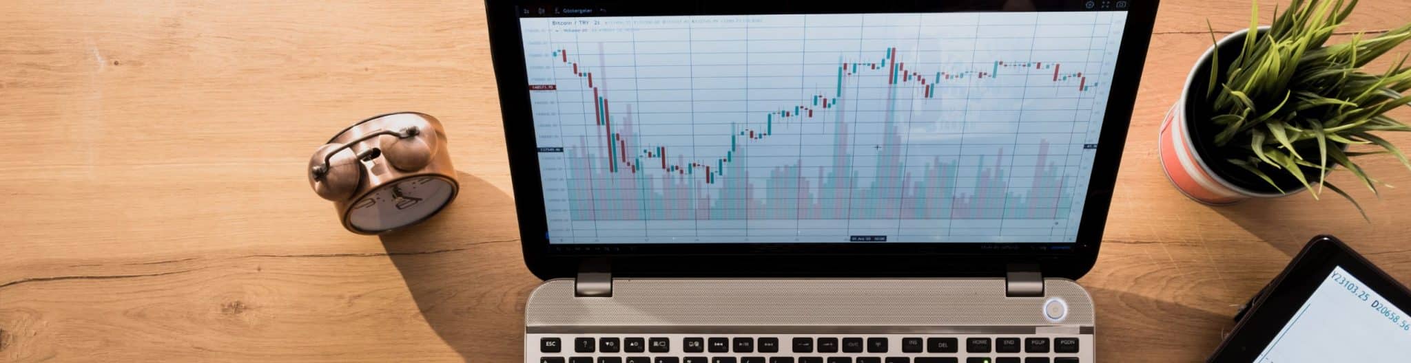 A chart on laptop showing how Golden Tide Consulting increased traffic for a NYC medical practice.