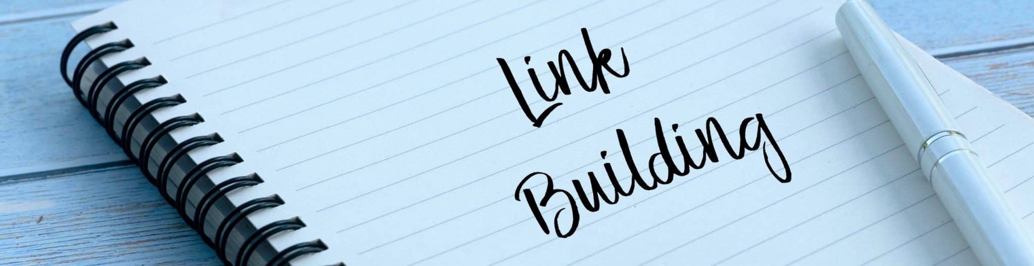 A notebook describing link building and why it is important for SEO.